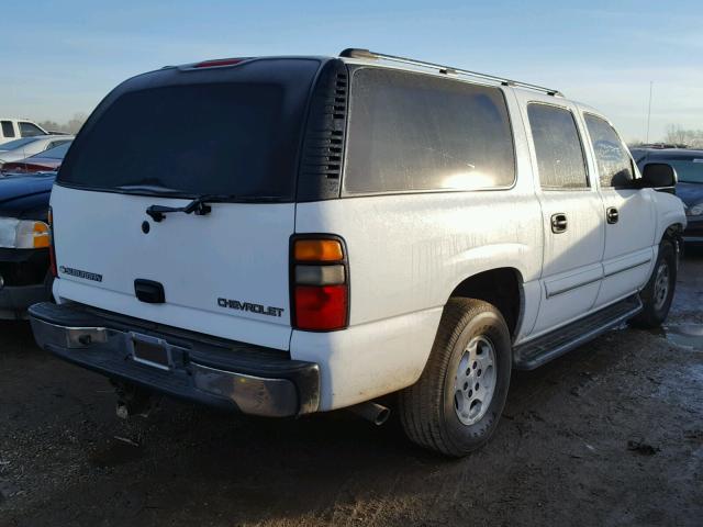 3GNEC16Z35G159839 - 2005 CHEVROLET SUBURBAN C WHITE photo 4