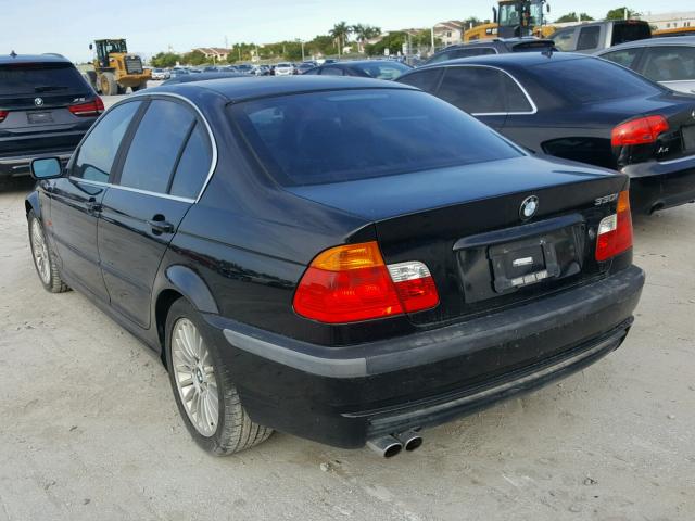 WBAAV53451FJ63496 - 2001 BMW 330 I BLACK photo 3