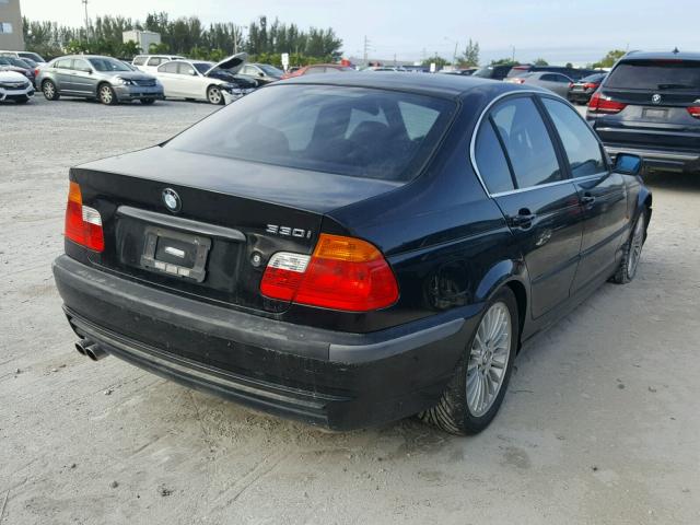 WBAAV53451FJ63496 - 2001 BMW 330 I BLACK photo 4