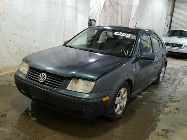 3VWSK69M33M028451 - 2003 VOLKSWAGEN JETTA GLS GREEN photo 2