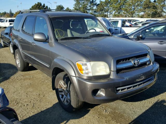 5TDZT34A15S245493 - 2005 TOYOTA SEQUOIA SR CHARCOAL photo 1