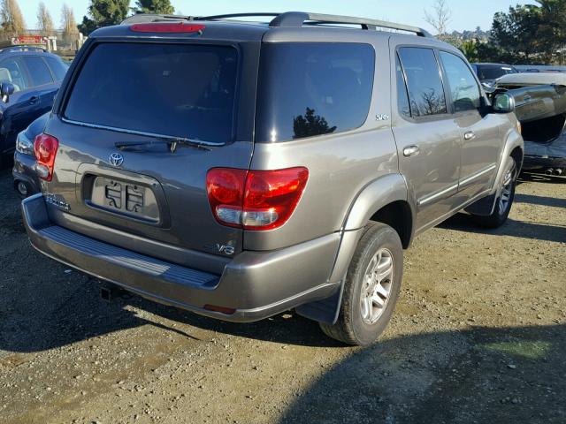 5TDZT34A15S245493 - 2005 TOYOTA SEQUOIA SR CHARCOAL photo 4