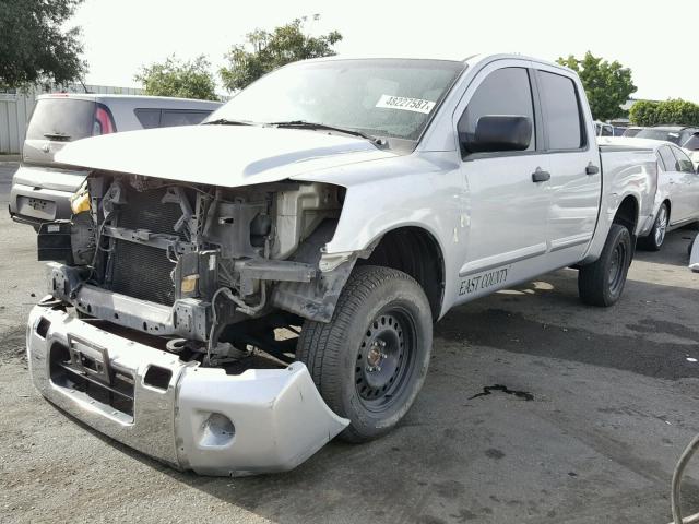 1N6AA0EJ6AN305071 - 2010 NISSAN TITAN XE SILVER photo 2