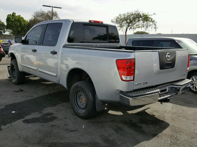 1N6AA0EJ6AN305071 - 2010 NISSAN TITAN XE SILVER photo 3