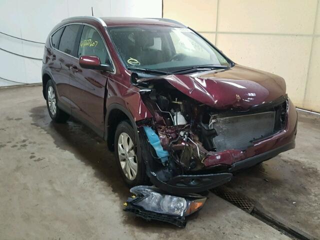 5J6RM4H79CL018448 - 2012 HONDA CR-V EXL MAROON photo 1