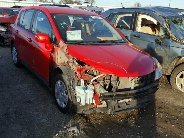 3N1BC1CP2AL460573 - 2010 NISSAN VERSA S RED photo 1