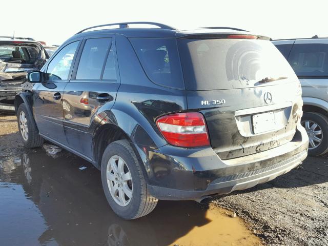 4JGBB86E27A222933 - 2007 MERCEDES-BENZ ML 350 BLACK photo 3