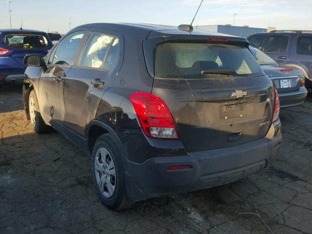 KL7CJKSB7FB251497 - 2015 CHEVROLET TRAX LS GRAY photo 3