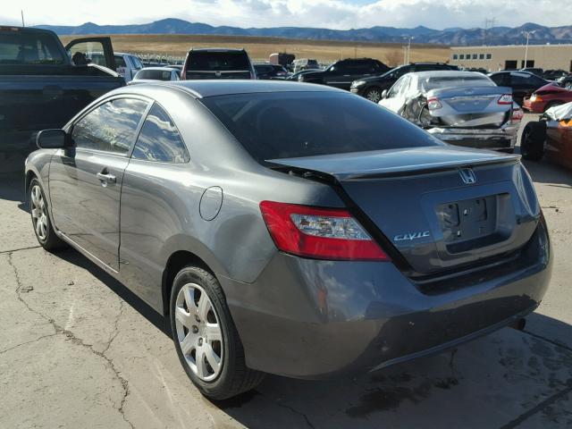 2HGFG1B66AH526533 - 2010 HONDA CIVIC LX CHARCOAL photo 3