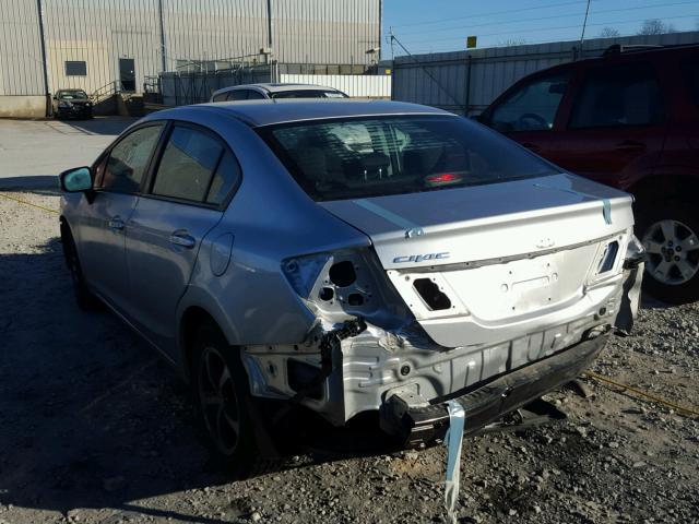 19XFB2F79FE088776 - 2015 HONDA CIVIC SE SILVER photo 3