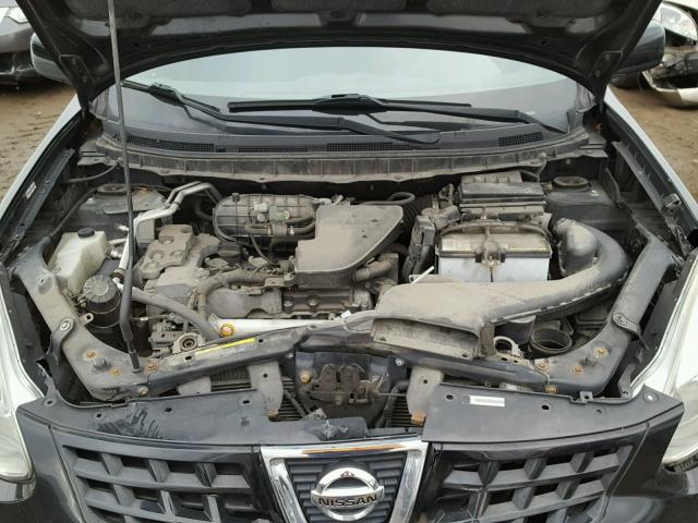 JN8AS58T38W025269 - 2008 NISSAN ROGUE S BLACK photo 7