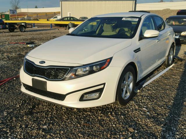 KNAGM4A76E5489243 - 2014 KIA OPTIMA LX WHITE photo 2