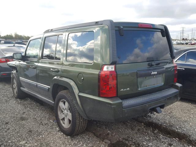 1J8HG48KX8C188508 - 2008 JEEP COMMANDER GREEN photo 3