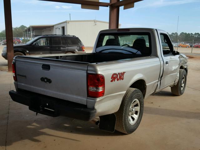 1FTYR10D48PA86966 - 2008 FORD RANGER SILVER photo 4