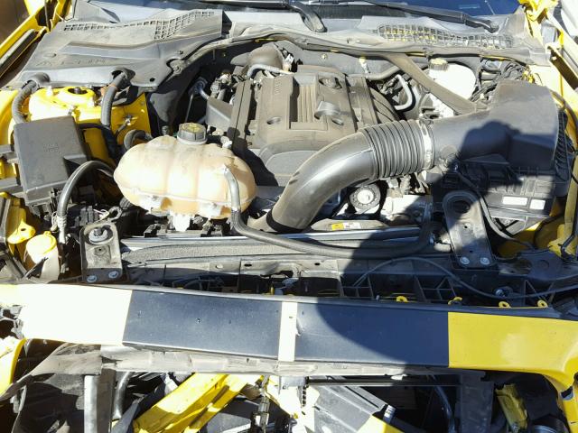 1FA6P8TH3F5382659 - 2015 FORD MUSTANG YELLOW photo 7