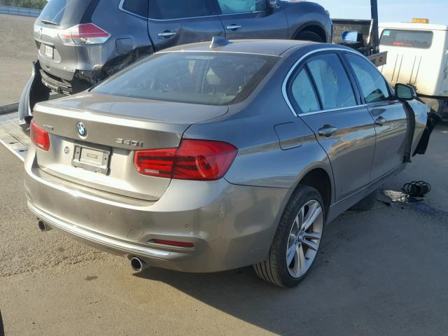 WBA8B7C55GK368537 - 2016 BMW 340 XI GRAY photo 4