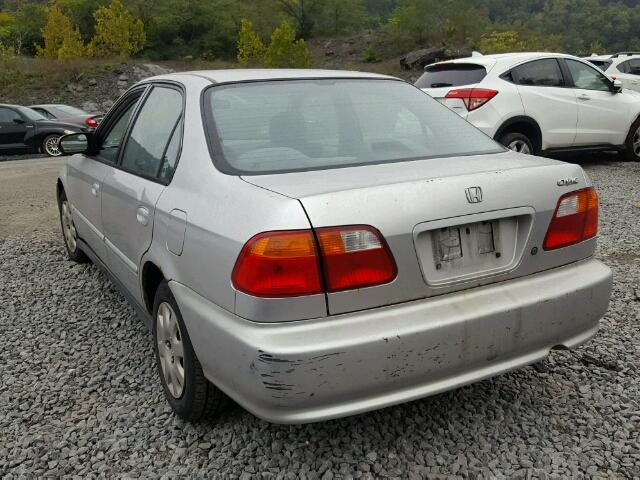 2HGEJ6618XH514353 - 1999 HONDA CIVIC BASE GRAY photo 3