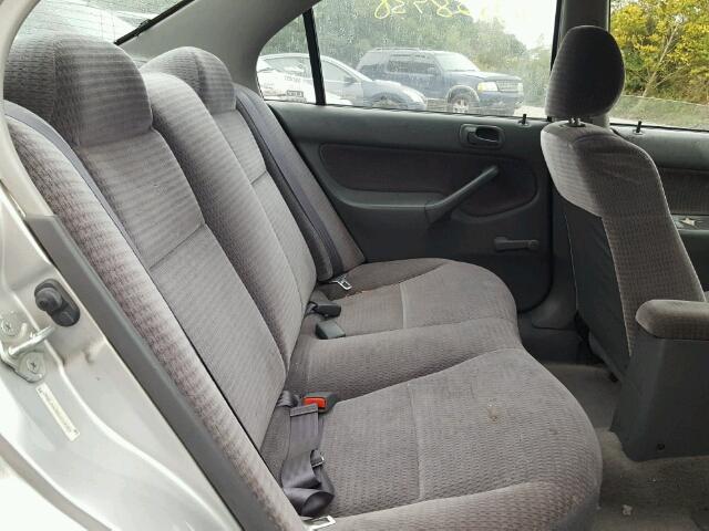 2HGEJ6618XH514353 - 1999 HONDA CIVIC BASE GRAY photo 6