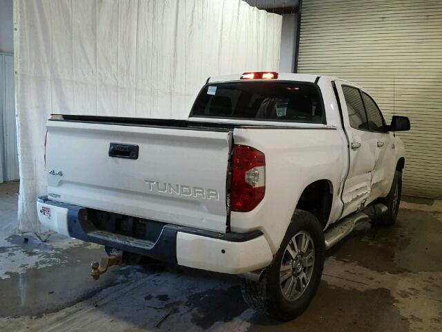 5TFAY5F12EX350173 - 2014 TOYOTA TUNDRA CRE WHITE photo 4