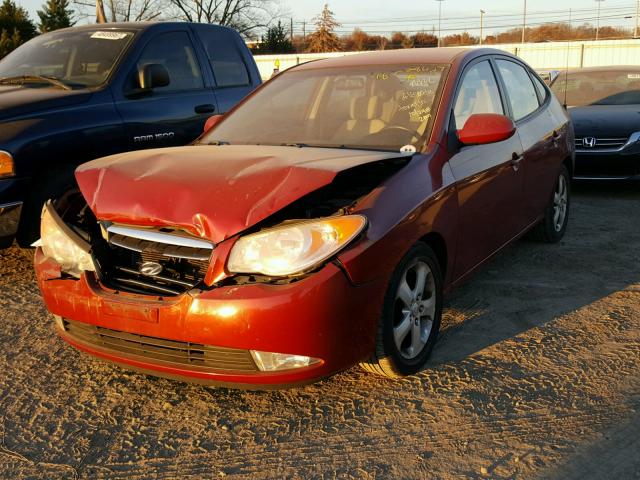 KMHDU46D57U074410 - 2007 HYUNDAI ELANTRA GL MAROON photo 2