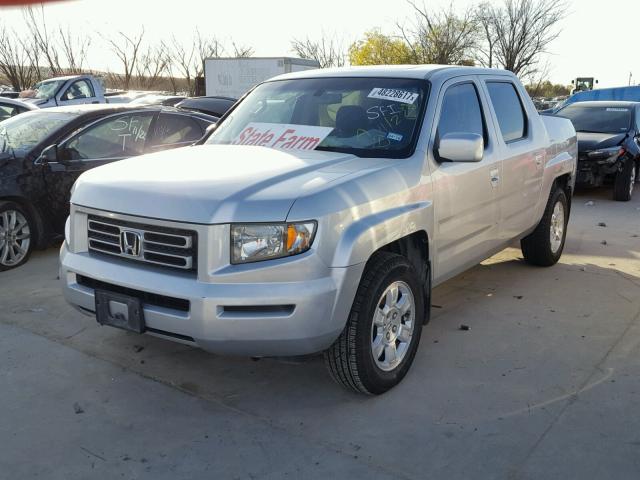 2HJYK16518H502329 - 2008 HONDA RIDGELINE SILVER photo 2