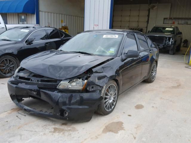 1FAHP3GN0BW117259 - 2011 FORD FOCUS SES BLACK photo 2