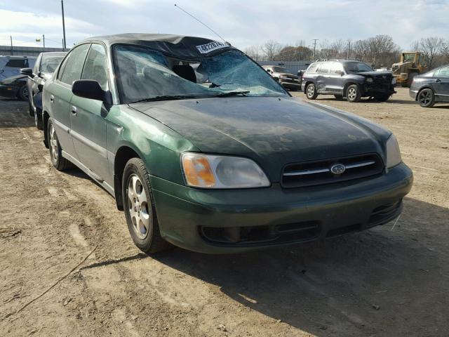 4S3BE635X17206312 - 2001 SUBARU LEGACY L GREEN photo 1