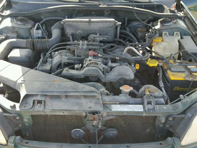 4S3BE635X17206312 - 2001 SUBARU LEGACY L GREEN photo 7