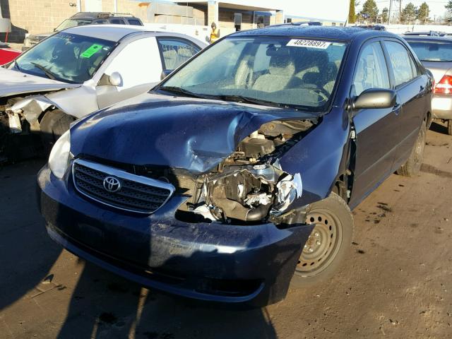 2T1BR32E77C750505 - 2007 TOYOTA COROLLA CE BLUE photo 2