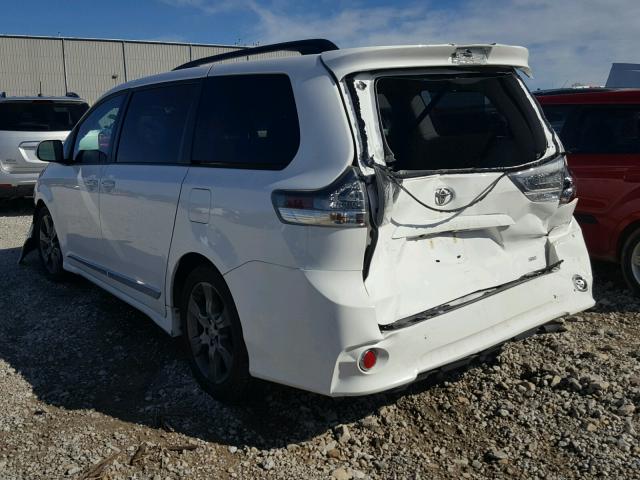 5TDXK3DC5FS638619 - 2015 TOYOTA SIENNA SPO WHITE photo 3