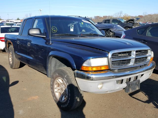 1D7HG48K64S622355 - 2004 DODGE DAKOTA QUA BLUE photo 1