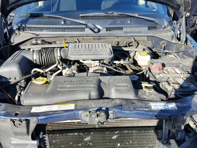 1D7HG48K64S622355 - 2004 DODGE DAKOTA QUA BLUE photo 7