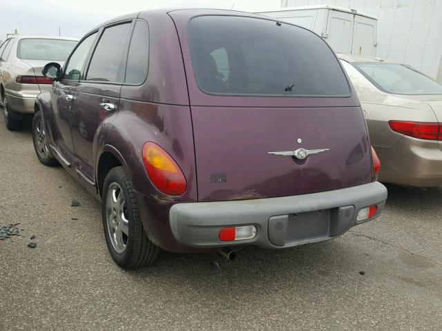 3C8FY4BB11T531199 - 2001 CHRYSLER PT CRUISER PURPLE photo 3