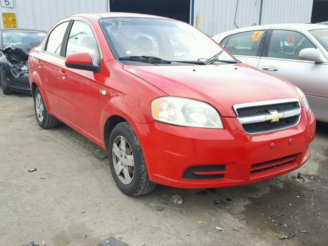 KL1TD56658B207629 - 2008 CHEVROLET AVEO BASE RED photo 1