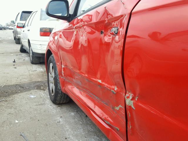 KL1TD56658B207629 - 2008 CHEVROLET AVEO BASE RED photo 9