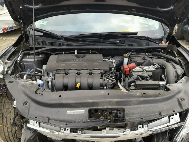 3N1AB7AP4FY320295 - 2015 NISSAN SENTRA S GRAY photo 7