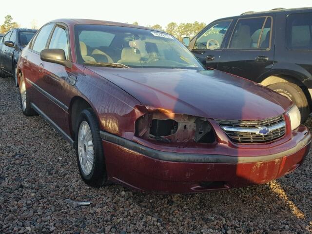 2G1WF52E319254347 - 2001 CHEVROLET IMPALA BURGUNDY photo 1