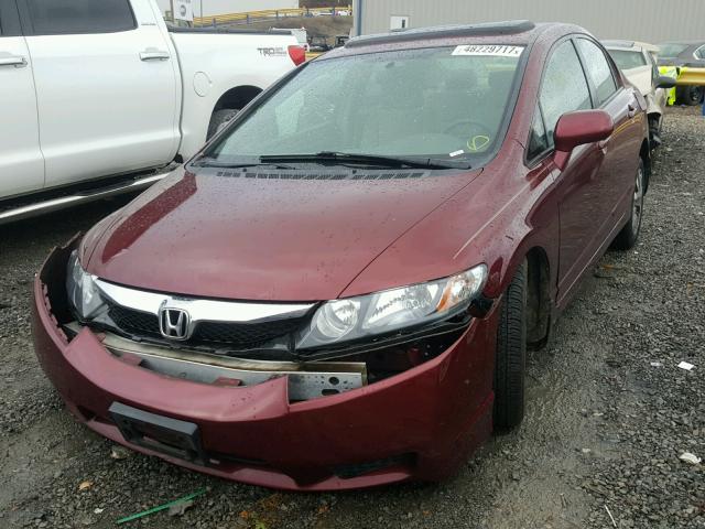 2HGFA1F83AH533193 - 2010 HONDA CIVIC EX წითელი ფოტო 2