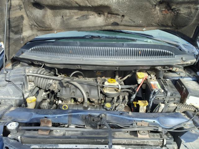 2B4GP44R42R600391 - 2002 DODGE GRAND CARA BLUE photo 7