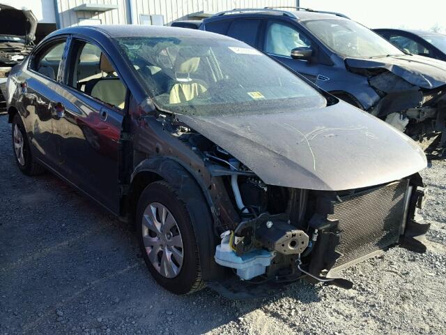 2HGFB2F51CH587698 - 2012 HONDA CIVIC LX GRAY photo 1