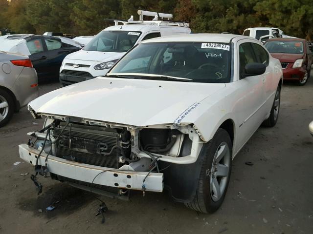 2B3KA43H87H709121 - 2007 DODGE CHARGER SE WHITE photo 2