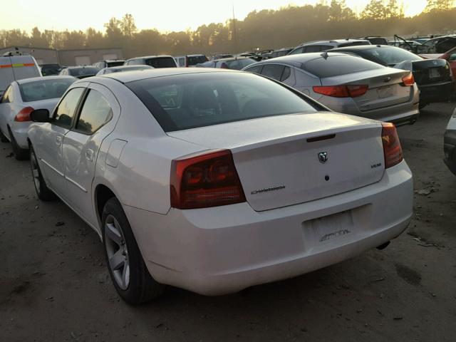 2B3KA43H87H709121 - 2007 DODGE CHARGER SE WHITE photo 3