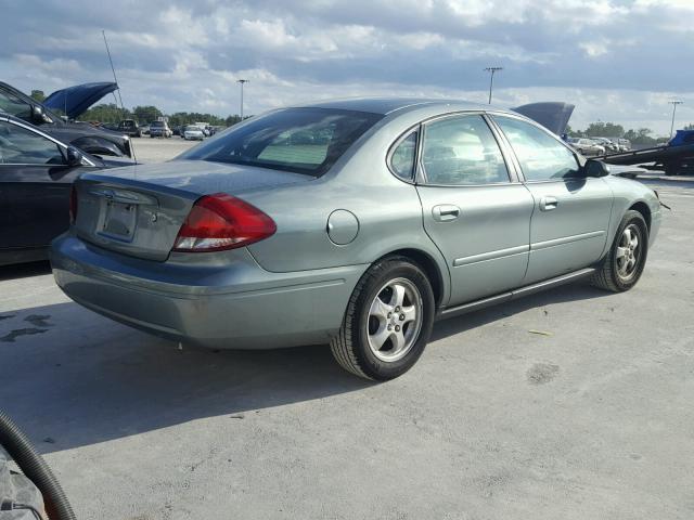 1FAFP53UX7A196265 - 2007 FORD TAURUS SE GREEN photo 4