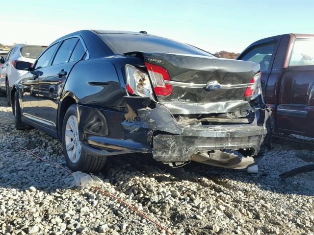 1FAHP2DW9AG168923 - 2010 FORD TAURUS SE BLACK photo 3