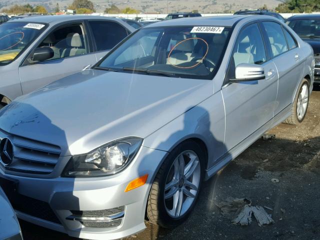 WDDGF4HB9DR269745 - 2013 MERCEDES-BENZ C 250 GRAY photo 2