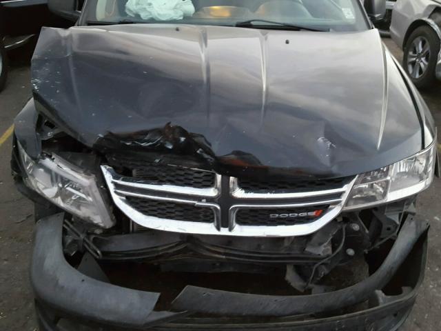 3C4PDCAB5ET151396 - 2014 DODGE JOURNEY SE BLACK photo 7