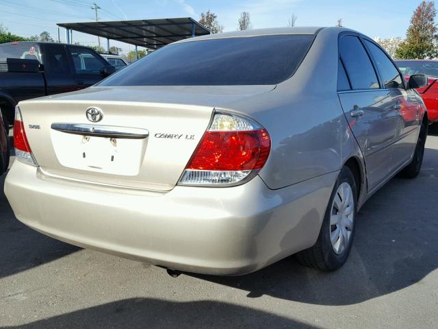 4T1BE32K86U154916 - 2006 TOYOTA CAMRY LE BEIGE photo 4