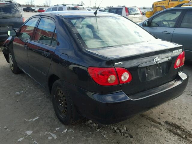 2T1BR32EX6C685650 - 2006 TOYOTA COROLLA CE BLACK photo 3