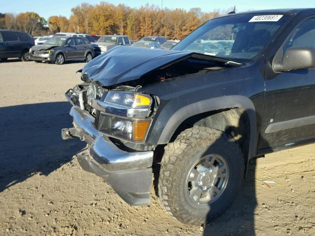 1GCDT33E288208198 - 2008 CHEVROLET COLORADO L BLACK photo 9