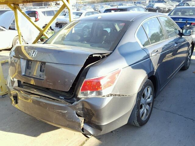 1HGCP26829A128122 - 2009 HONDA ACCORD EXL GRAY photo 4